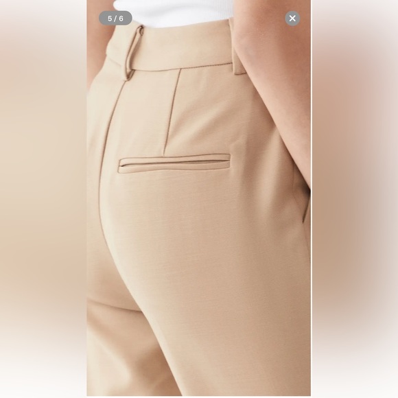 Anine Bing Ophelia Trousers Beige size 30 BNWT - Picture 4 of 13